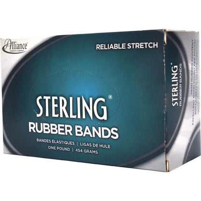 Sterling Rubber Bands, Size 19 (3-1/2 X 1/16"), 1 Lb Box, Approx. 1700 Bands, Natural Crepe