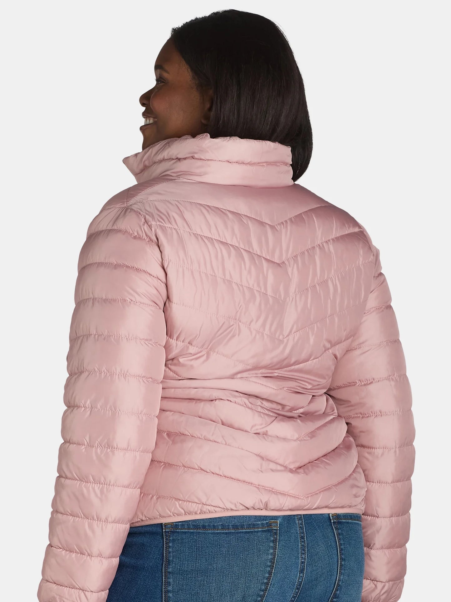 Women'S and Women’S plus Packable Puffer Jacket, Midweight, Sizes S-3X