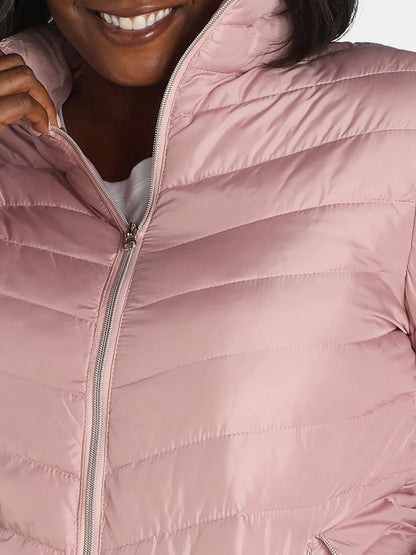 Women'S and Women’S plus Packable Puffer Jacket, Midweight, Sizes S-3X