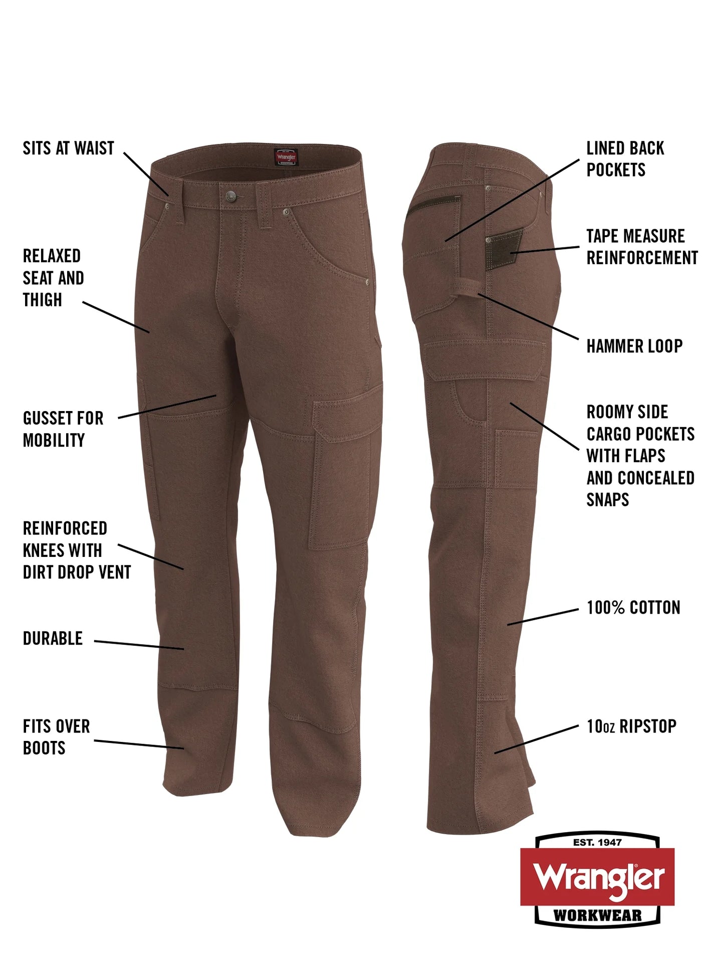 ® Men'S Workwear Ranger Cargo Pant, Sizes 32-44