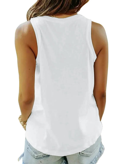 Tank Tops for Women Flowy Deep V Neck Women Shirts Loose Fit Summer Sleeveless Tops